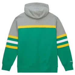 Men Mitchell & Ness Hoodies & Sweatshirts-Head Coach Hoodie Minnesota North Stars