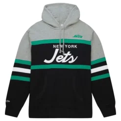 Men Mitchell & Ness Hoodies & Sweatshirts-Head Coach Hoodie New York Jets