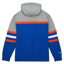 Men Mitchell & Ness Hoodies & Sweatshirts-Head Coach Hoodie New York Knicks