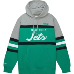 Men Mitchell & Ness Hoodies & Sweatshirts-Head Coach Hoodie New York Jets