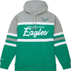 Men Mitchell & Ness Hoodies & Sweatshirts-Head Coach Hoodie Philadelphia Eagles