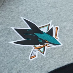 Men Mitchell & Ness Hoodies & Sweatshirts-Head Coach Hoodie San Jose Sharks