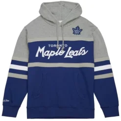 Men Mitchell & Ness Hoodies & Sweatshirts-Head Coach Hoodie Toronto Maple Leafs