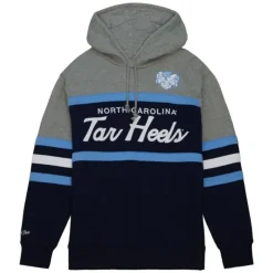 Men Mitchell & Ness Hoodies & Sweatshirts-Head Coach Hoodie University Of North Carolina