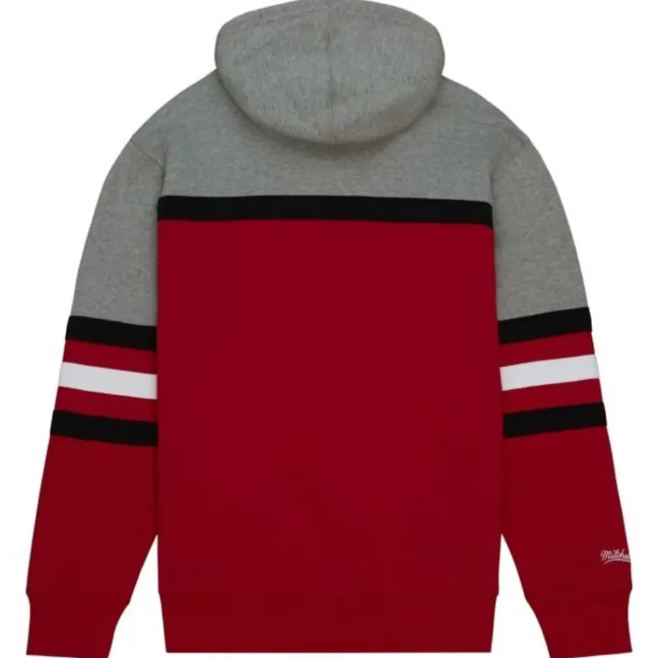 Men Mitchell & Ness Hoodies & Sweatshirts-Head Coach Hoodie University Of Oklahoma