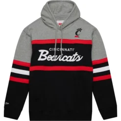 Men Mitchell & Ness Hoodies & Sweatshirts-Head Coach Hoodie University Of Cincinnati
