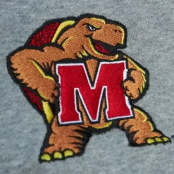 Men Mitchell & Ness Hoodies & Sweatshirts-Head Coach Hoodie University Of Maryland
