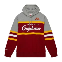 Men Mitchell & Ness Hoodies & Sweatshirts-Head Coach Hoodie University Of Minnesota