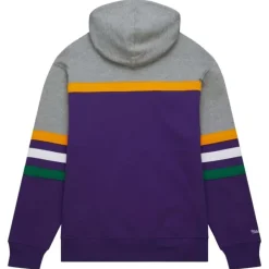 Men Mitchell & Ness Hoodies & Sweatshirts-Head Coach Hoodie Utah Jazz