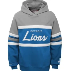 Youth Mitchell & Ness Big Kids-Head Coach Hoody Detroit Lions