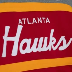Men Mitchell & Ness Hoodies & Sweatshirts-Headcoach Hoody Atlanta Hawks
