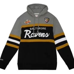 Men Mitchell & Ness Hoodies & Sweatshirts-Headcoach Hoody Baltimore Ravens