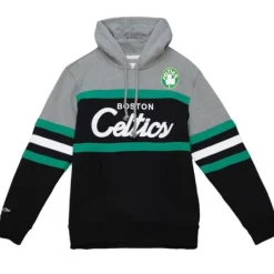 Men Mitchell & Ness Hoodies & Sweatshirts-Headcoach Hoody Boston Celtics