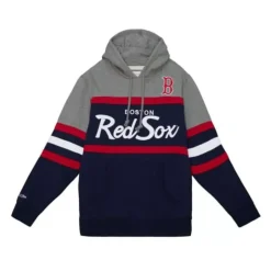 Men Mitchell & Ness Hoodies & Sweatshirts-Headcoach Hoody Boston Red Sox