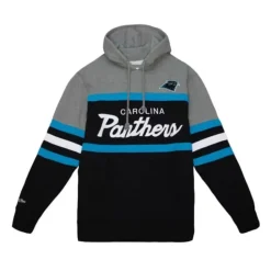 Men Mitchell & Ness Hoodies & Sweatshirts-Headcoach Hoody Carolina Panthers