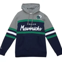 Men Mitchell & Ness Hoodies & Sweatshirts-Headcoach Hoody Dallas Mavericks