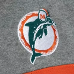 Men Mitchell & Ness Hoodies & Sweatshirts-Headcoach Hoody Miami Dolphins