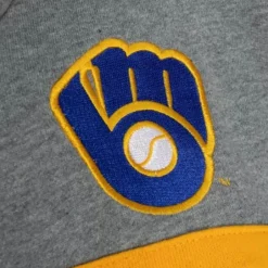 Men Mitchell & Ness Hoodies & Sweatshirts-Headcoach Hoody Milwaukee Brewers