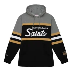 Men Mitchell & Ness Hoodies & Sweatshirts-Headcoach Hoody New Orleans Saints