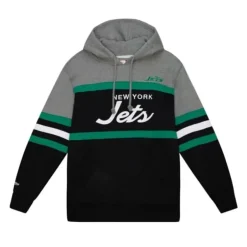 Men Mitchell & Ness Hoodies & Sweatshirts-Headcoach Hoody New York Jets