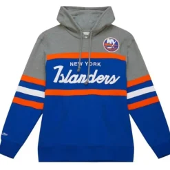 Men Mitchell & Ness Hoodies & Sweatshirts-Headcoach Hoody New York Islanders