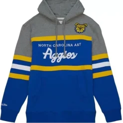 Men Mitchell & Ness Hoodies & Sweatshirts-Headcoach Hoody North Carolina A&T University