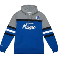 Men Mitchell & Ness Hoodies & Sweatshirts-Headcoach Hoody Orlando Magic
