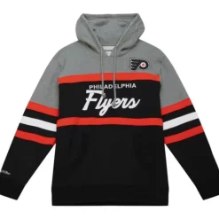 Men Mitchell & Ness Hoodies & Sweatshirts-Headcoach Hoody Philadelphia Flyers