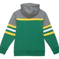 Men Mitchell & Ness Hoodies & Sweatshirts-Headcoach Hoody Seattle Supersonics