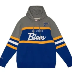 Men Mitchell & Ness Hoodies & Sweatshirts-Headcoach Hoody St. Louis Blues