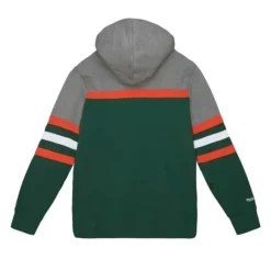 Men Mitchell & Ness Hoodies & Sweatshirts-Headcoach Hoody University Of Miami