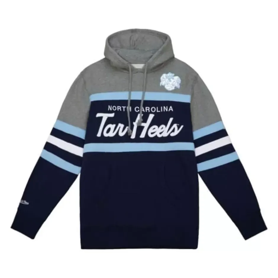 Men Mitchell & Ness Hoodies & Sweatshirts-Headcoach Hoody University Of North Carolina