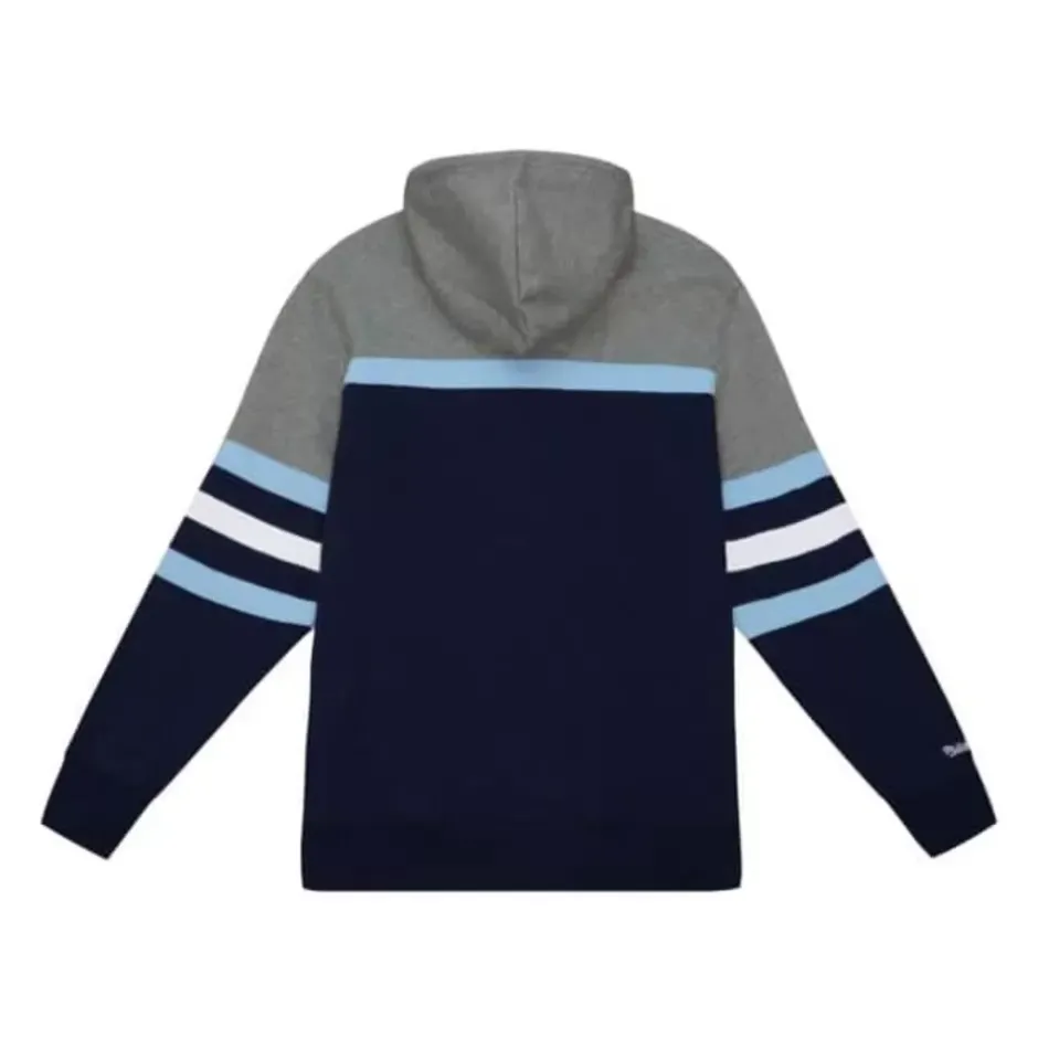 Men Mitchell & Ness Hoodies & Sweatshirts-Headcoach Hoody University Of North Carolina