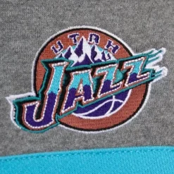 Men Mitchell & Ness Hoodies & Sweatshirts-Headcoach Hoody Utah Jazz