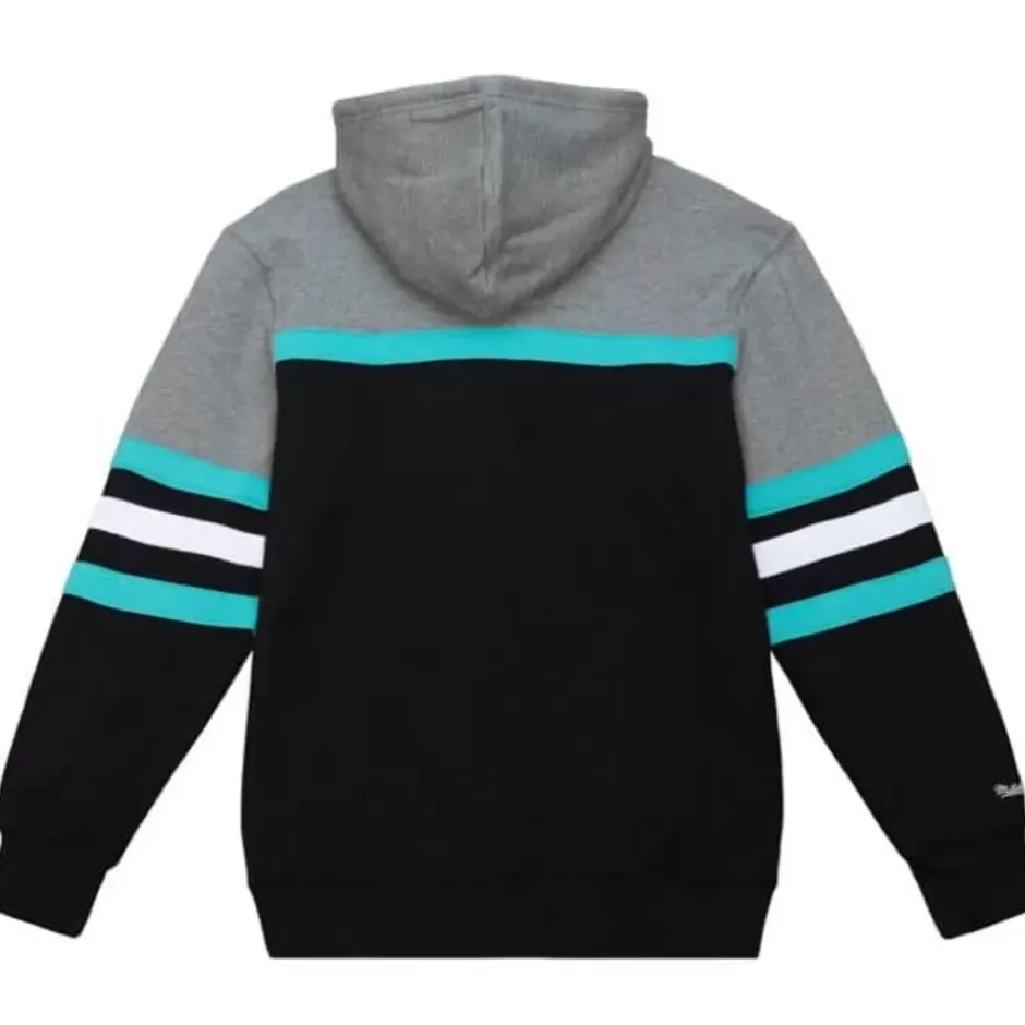 Men Mitchell & Ness Hoodies & Sweatshirts-Headcoach Hoody Vancouver Grizzlies