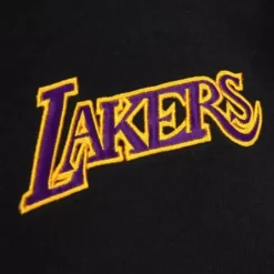 Men Mitchell & Ness Hoodies & Sweatshirts-Heavyweight Fleece Full Zip Hoodie Los Angeles Lakers
