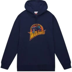 Men Mitchell & Ness Hoodies & Sweatshirts-Heavyweight Fleece Hoodie Golden State Warriors