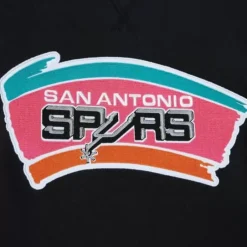 Men Mitchell & Ness Hoodies & Sweatshirts-Heavyweight Fleece Hoodie San Antonio Spurs