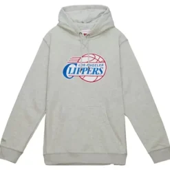 Men Mitchell & Ness Hoodies & Sweatshirts-Heavyweight Fleece Hoodie Los Angeles Clippers
