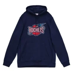 Men Mitchell & Ness Hoodies & Sweatshirts-Heavyweight Fleece Hoodie Houston Rockets
