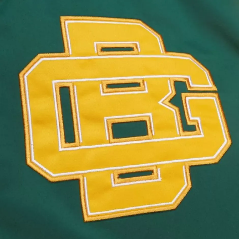 Men Mitchell & Ness Jackets & Outerwear-Heavyweight Satin Jacket Green Bay Packers