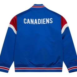 Men Mitchell & Ness Jackets & Outerwear-Heavyweight Satin Jacket Montreal Canadiens