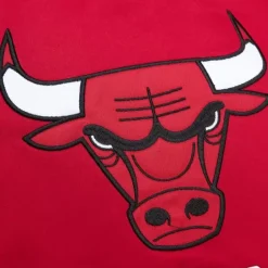 Men Mitchell & Ness Jackets & Outerwear-Heavyweight Satin Jacket Chicago Bulls