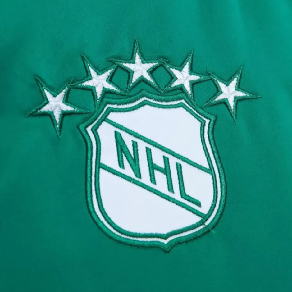 Men Mitchell & Ness Jackets & Outerwear-Heavyweight Satin Jacket Minnesota North Stars