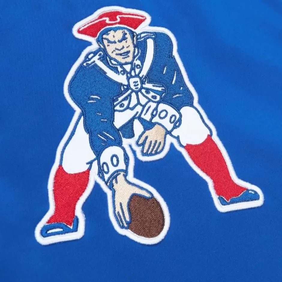Men Mitchell & Ness Jackets & Outerwear-Heavyweight Satin Jacket New England Patriots