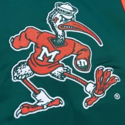 Men Mitchell & Ness Jackets & Outerwear-Heavyweight Satin Jacket University Of Miami