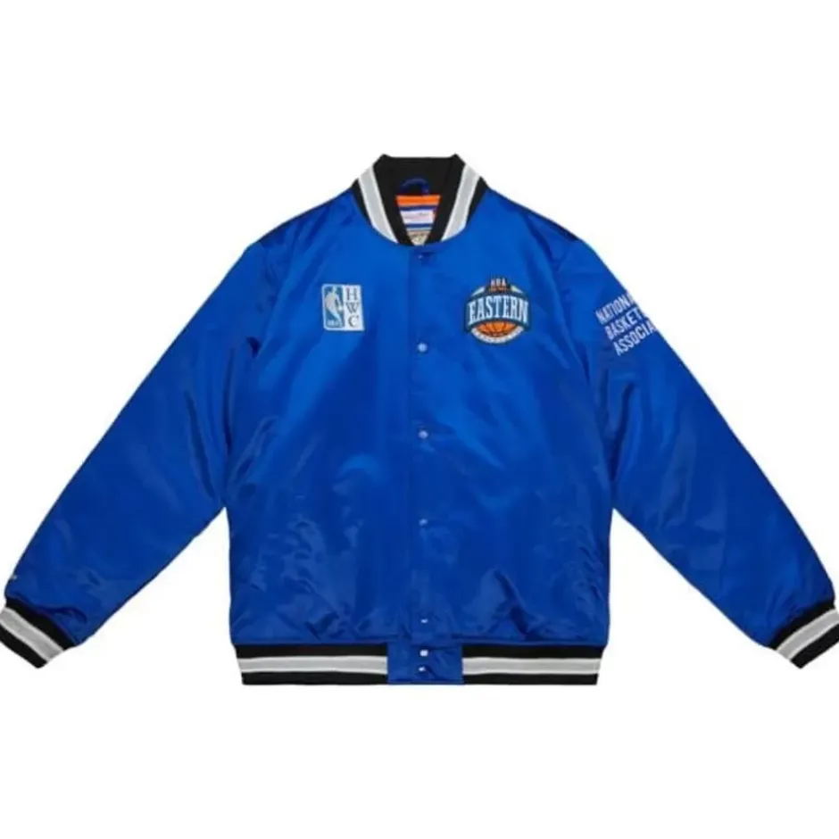 Men Mitchell & Ness Jackets & Outerwear-Heavyweight Satin Jacket Update All Star East