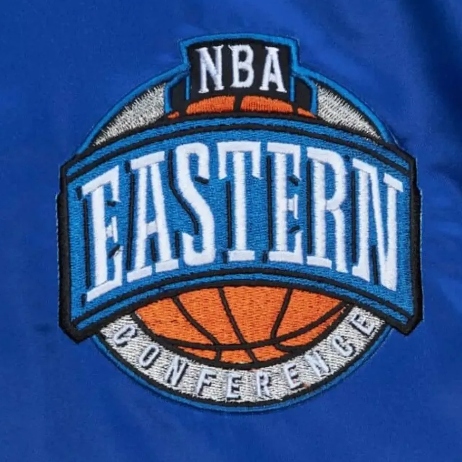 Men Mitchell & Ness Jackets & Outerwear-Heavyweight Satin Jacket Update All Star East