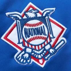 Men Mitchell & Ness Jackets & Outerwear-Heavyweight Satin Jacket Chicago Cubs