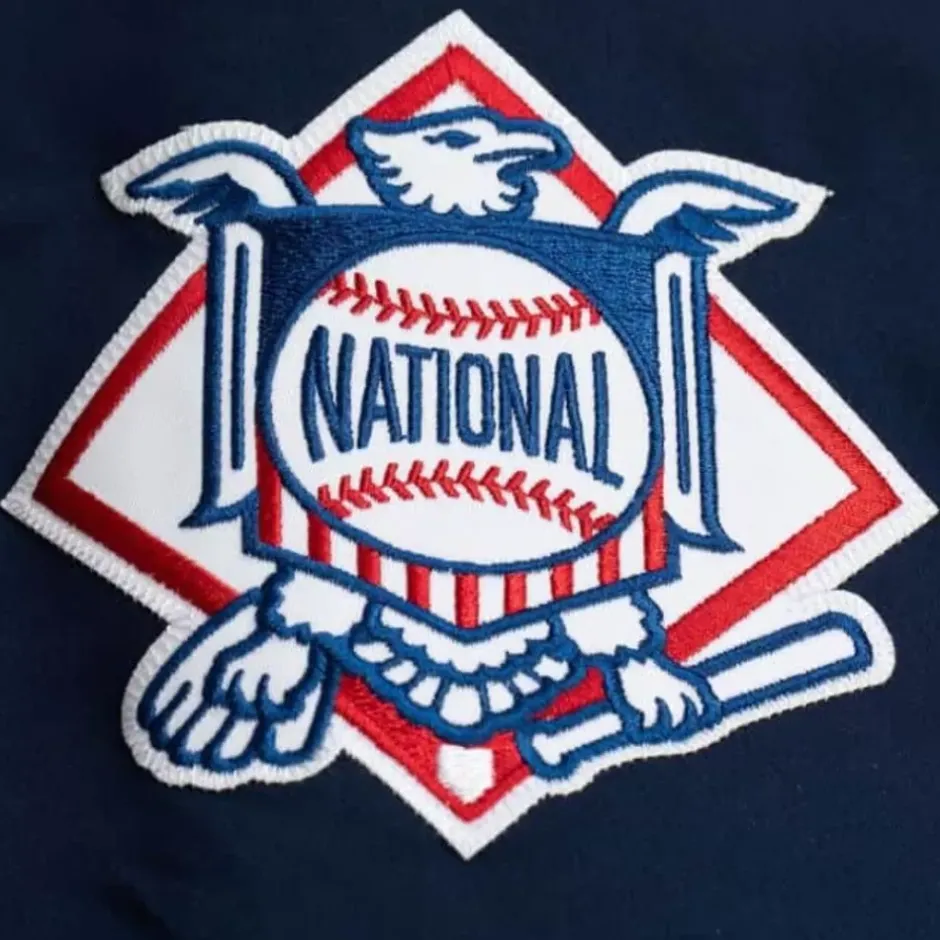 Men Mitchell & Ness Jackets & Outerwear-Heavyweight Satin Jacket Houston Astros